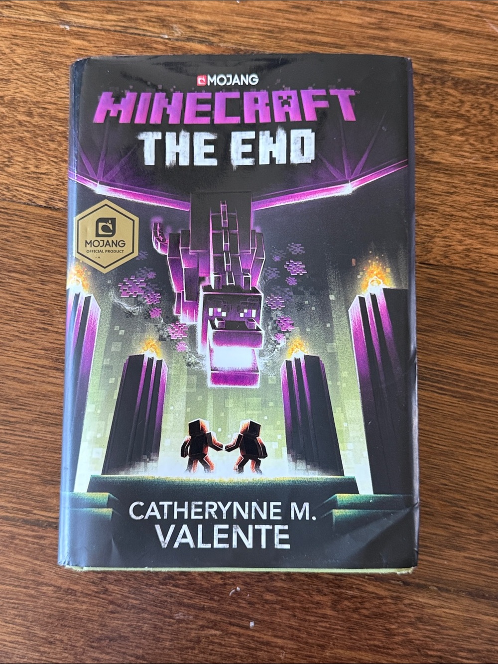 Minecraft: The End by Catherynne M. Valente - Black & Purple Cover